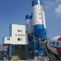 Stationary HZS90 belt conveyor concrete batching plant