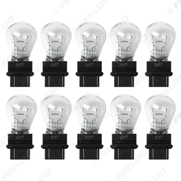10pcs Motorcycle DC 12V 25W T19 P15D-25-1 Белая фары лампа