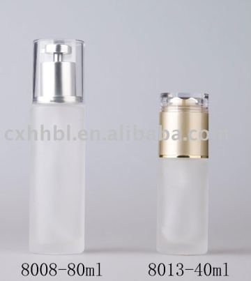 glass cosmetic bottle