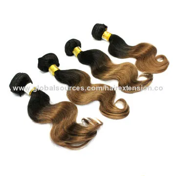 Ombre body wave hair weft