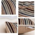 Velvet Cushion Cover Striped Velvet Throw Pillow Living Room Home Cushion Case Factory
