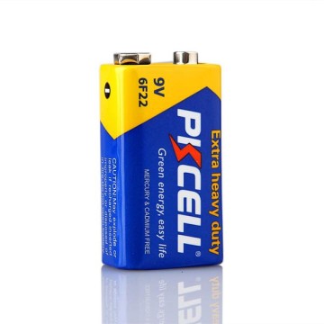 PKCELL Carbon Zinc 9V 6F22 Batterie pour le thermomètre pour le corps humain