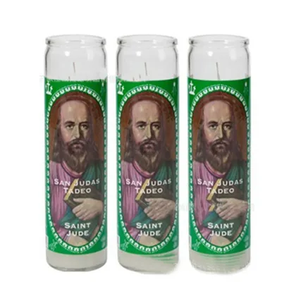 White sanctuary series church candle religious candles