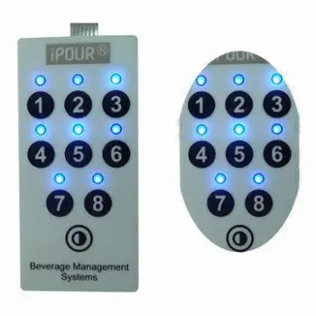 LED Membrane Keyboard, Remote Control Built-in LED Light