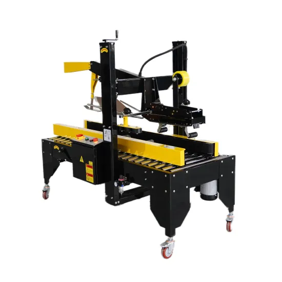 Auto Flap Folding Carton Sealer Tape Sealing Packing Machine
