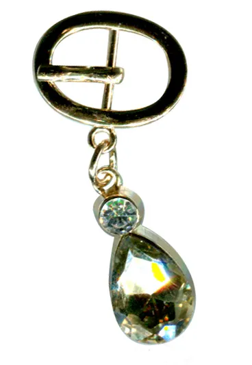 New Metal Pin Buckle with Diamond Pendant