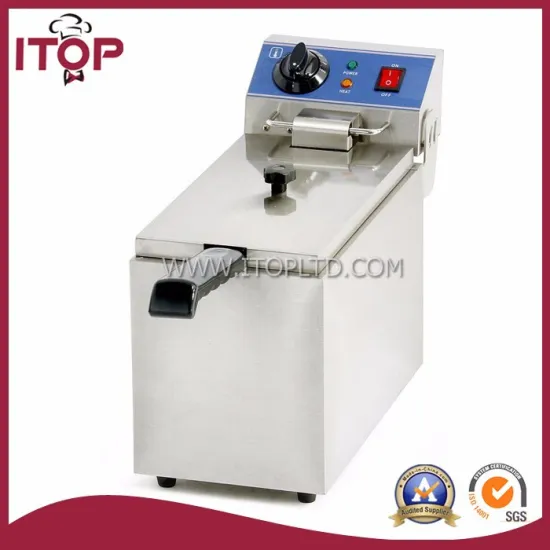 single tank 8L cooking equipment fryer