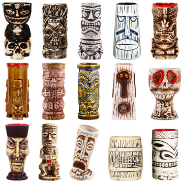 Custom Hawaiian Tiki Mugs: Porcelain and Ceramic Designs