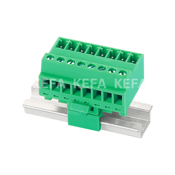 Good Reliability 300V 8A KF2EDG-VK-3.81 mm Pitch 2-Pin Terminal Block for 24-16 AWG Wires - Green Plug