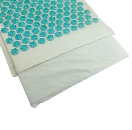 coconut fill linen fabric health therapy acupressure mat