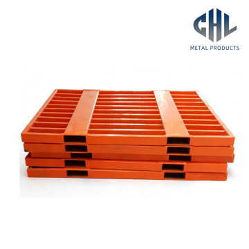 Стальной поддон с оранжевым порошковым покрытием