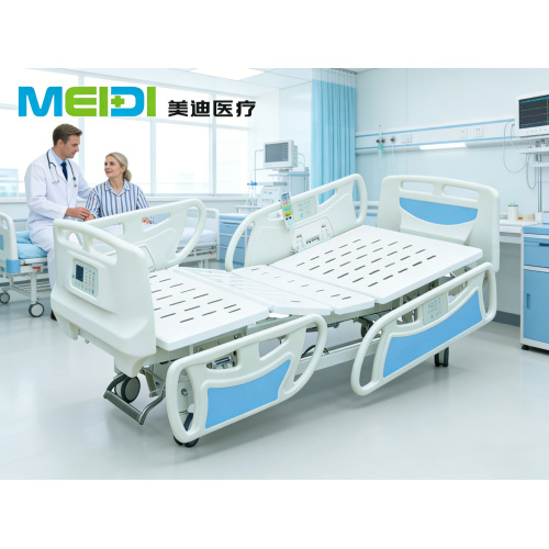 6-Function Electric Hospital Bed with Weight Scale Function, Multifunctional Nursing Bed