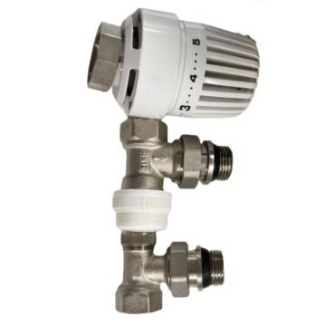 China Supplier Medium DN15 Temperature Brass Underfloor Heating Radiator Valve Thermostat