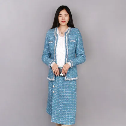 Korean Style Slim Fit Business Suit Long Sleeve Fashion Ladies Office Suits