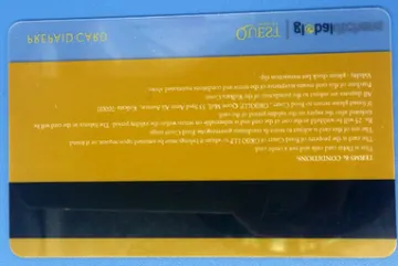 Promotional pvc transparent magnetic stripe card with unique printing