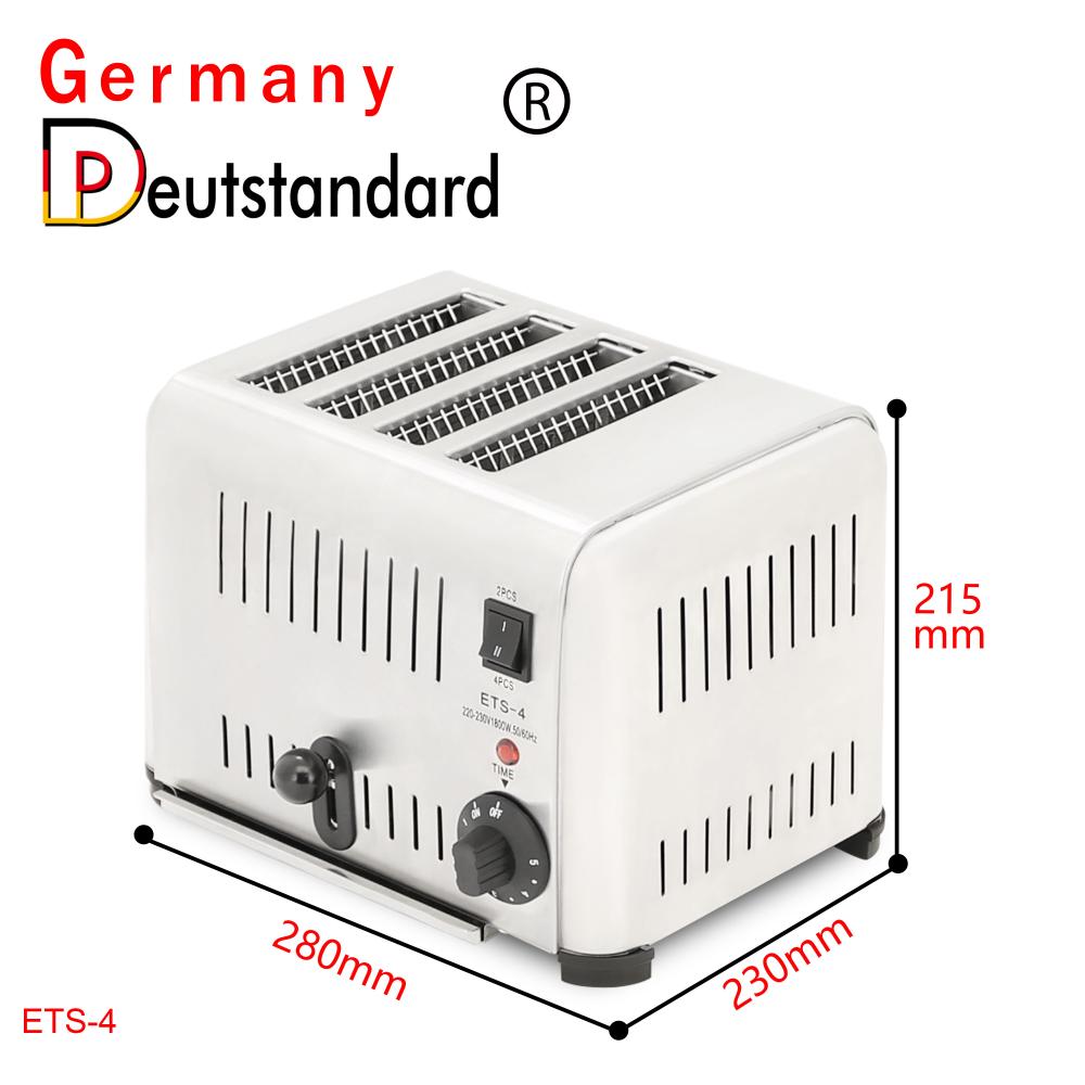 4-Scheiben 1800W kommerzieller automatischer Toaster