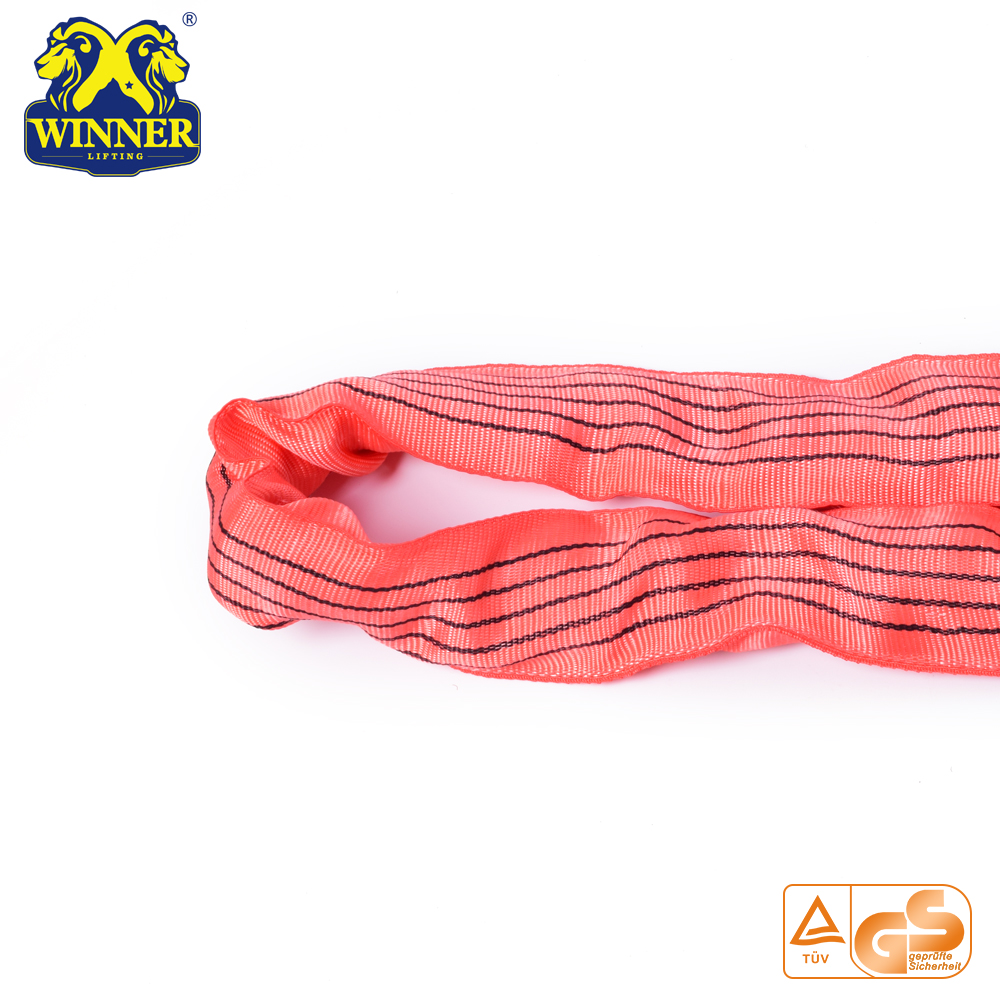 High Strength Soft 100% Polyester 5Ton Round Sling