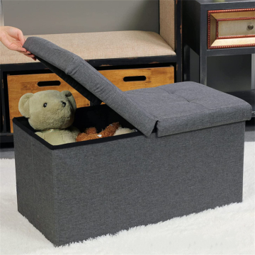 Foldable Storage Ottoman: Seat, Stool, and Footrest