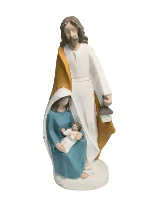 Polyresin Holy Family Figurine - Nativity Scene Religious Home Decoration