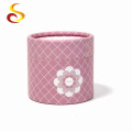 Logotipo personalizado pequeño para cosmética / vela / embalaje de flores Caja de tubo redondo de papel de embalaje de cilindro respetuoso con el medio ambiente