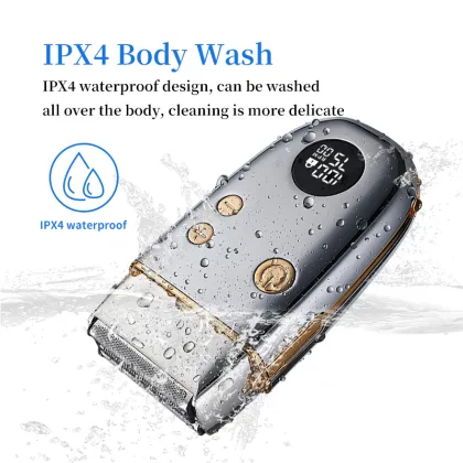 Premium Rechargeable Electric Shaver for Men - Cordless Beard Trimmer and Face Razor