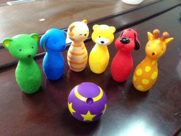 Fun colorful bowling toys for baby/ cute baby bowling toy / Animal bowling toy