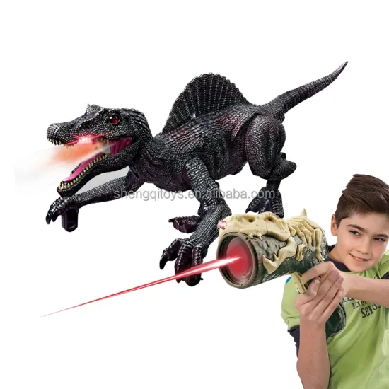 Realistic Electronic Walking Dinosaur Toy with Water Mist, Spraying Function, Light-Up Eyes, Roaring Sounds, and 3D Eyes