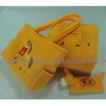 Plush soft filling material objects, Bag, Pillow and Purse