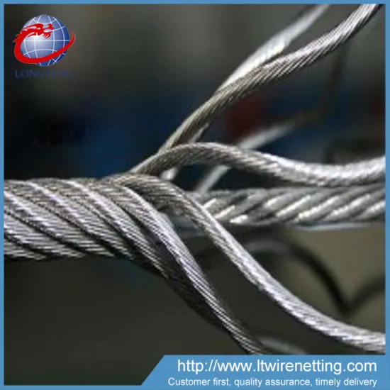 anping cheap price high quality galvanized steel rope wire