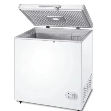 208L DC Solar-Friendly 12V Electric Double-Temperature Chest Freezer: Ideal for Household, Hotels, Cars, Outdoors, and Battery-Powered Applications