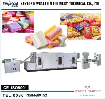 Square Bubble Gum Making and Packing Machine