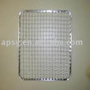 galvanized barbecue grill