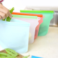 Bolsas de silicona reutilizables para conservación de alimentos