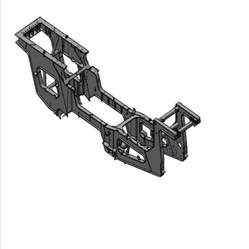 Основная рама высокоэффективной мобильной щековой дробилки XPE0912K