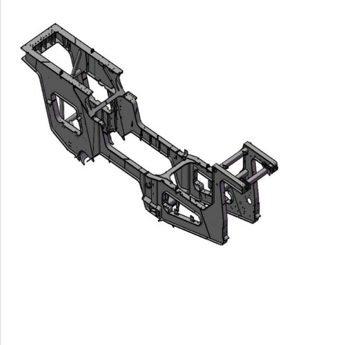 Основная рама высокоэффективной мобильной щековой дробилки XPE0912K