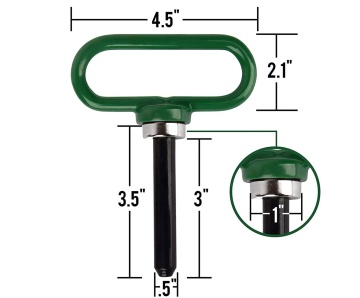Magnetic Hitch Pin for Lawn Mower Trailer - Ultra Strong Neodymium Magnet