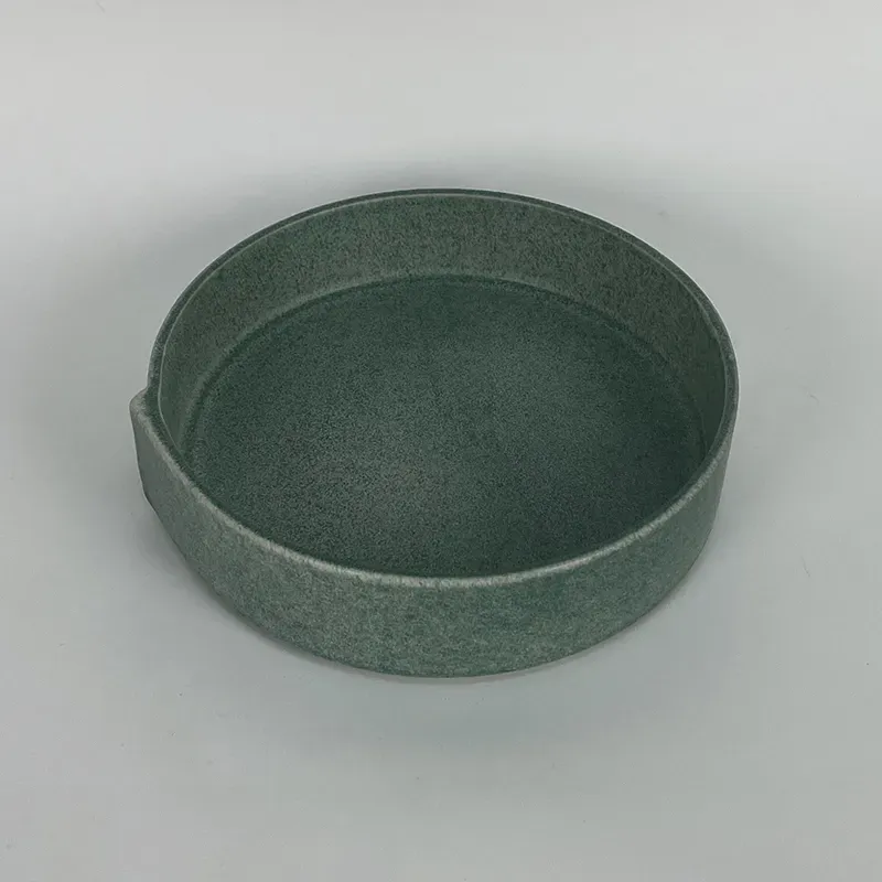 Reactive Glazed Ceramic Cereal Bowl
