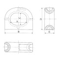 JIS PANAMA MARINE MOORING CLOSED CHOCK