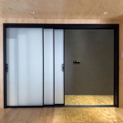 Soundproof Slim Line Aluminium Sliding Door