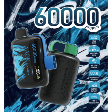 AAOK 60000 PUFFS Регулируемый поток воздуха Одноразовый вейп