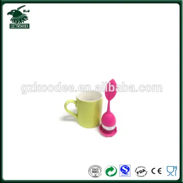 2015 Lovely design silicone tea infuser stainless steel tea strainer
