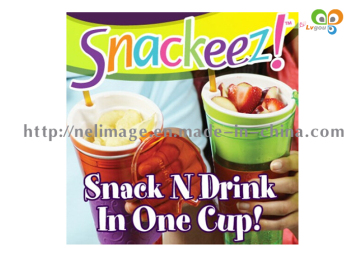 High Quality Snackeez 2-in-1 Snack & Drink Cups
