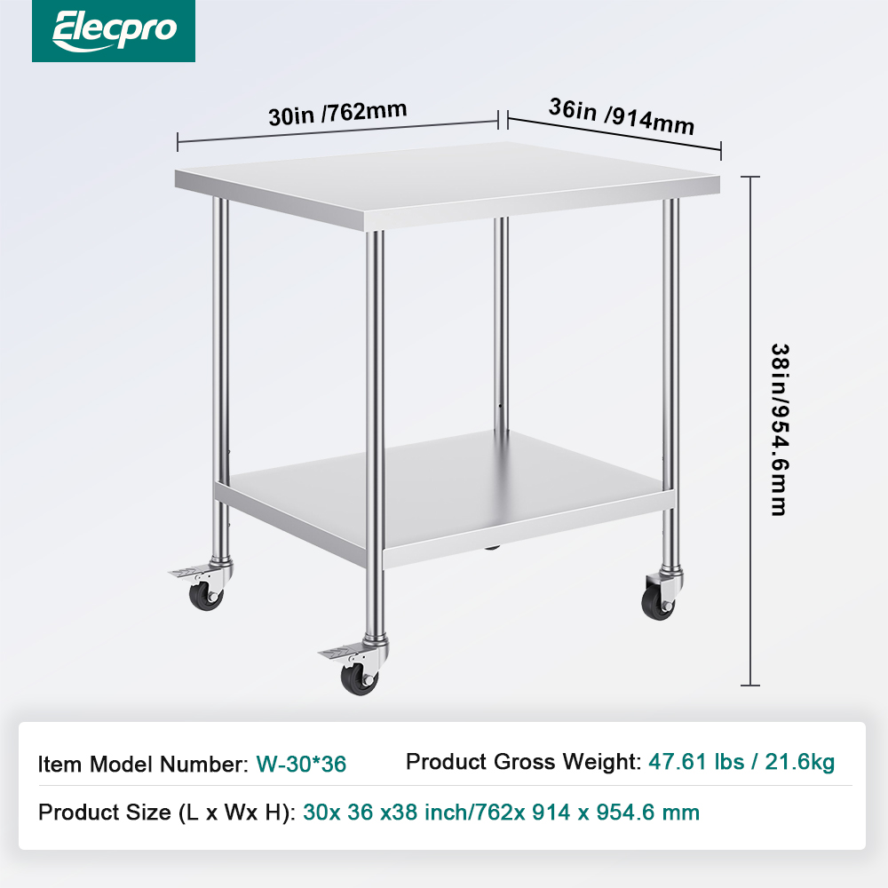 stainless table with wheels (3)