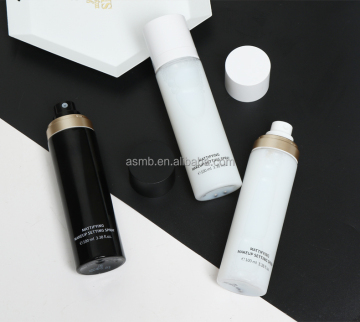 Customizable White, Black, and Pink Setting Spray Bottles: Waterproof, Long-Lasting Vegan Makeup Aerosol for Private Label