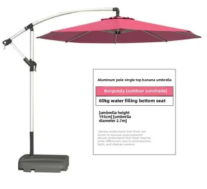 Outdoor banana sun umbrella