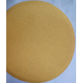 Gold-coated latex paper hook and loop disc
