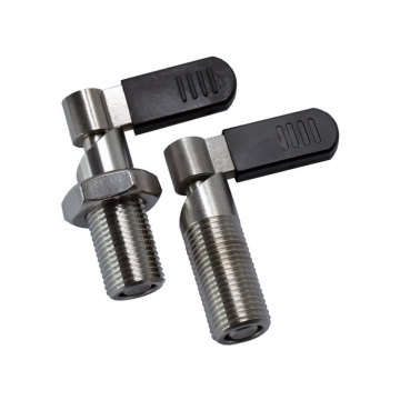 Plunger Knob Stainless Steel dengan pegas untuk diposisikan dan reset - M6 M8 M10 Plug Thread Pendek