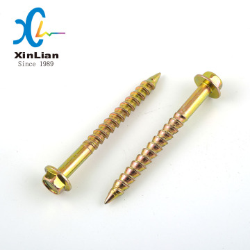 China Factory Zinc Plated Flange Hex Head Wood Screw for Roofing