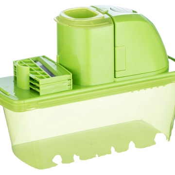Affordable Fully-Stocked Automatic Slicer with 3 Adjustable Blades for Efficient Vegetable and Fruit Slicing in the Kitchen