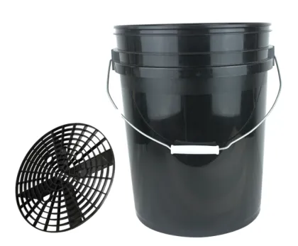 car beauty shop plastic wash bucket with grit guard